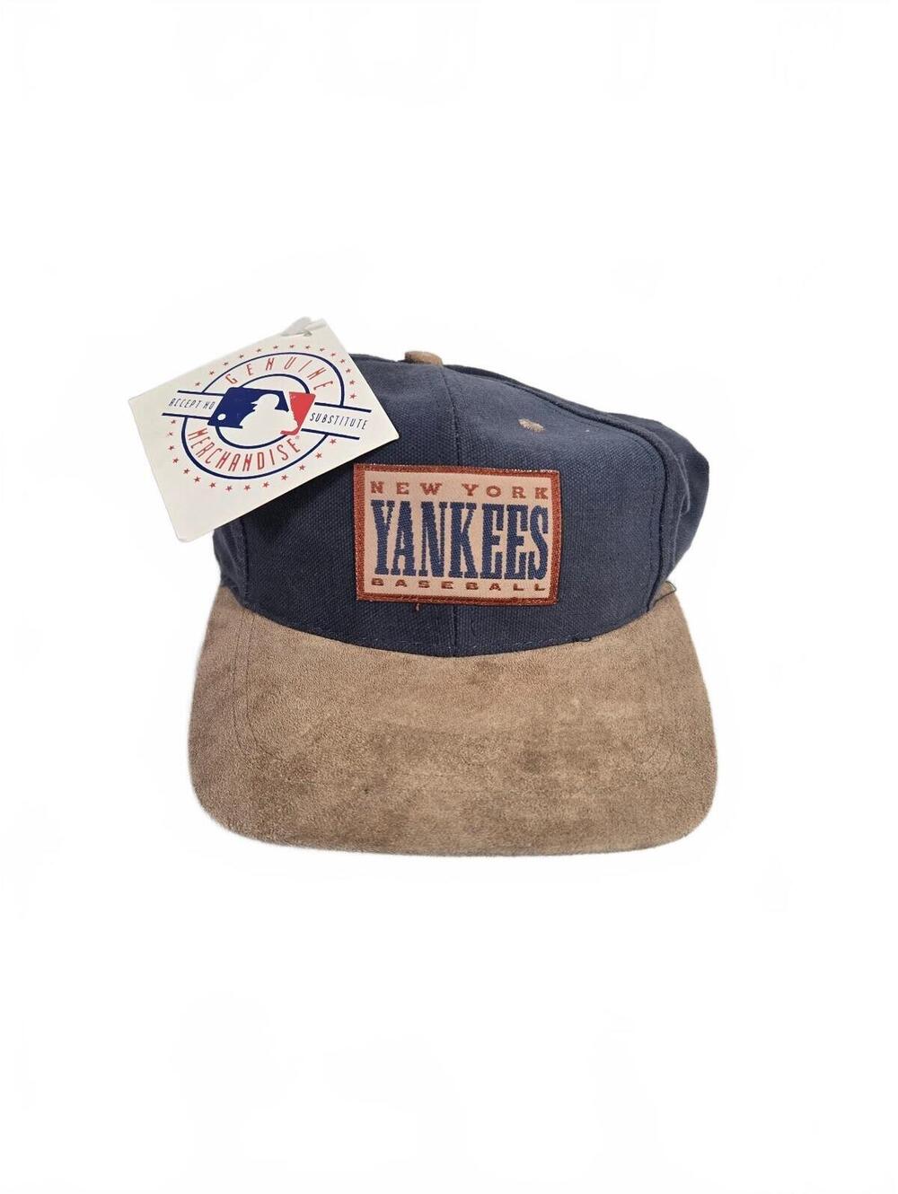 VTG 80s 90s New York Yankees Snapback Hat Twins Deadstock NWT Suede Brim Taiwan